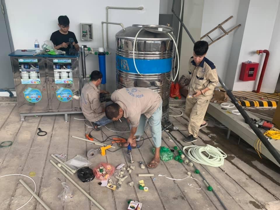 Hệ thống xử lý nước thải toà nhà công suất 100m3/ ngày đêm và hệ lọc nước RO cho bếp ăn TOYOTA MỸ ĐÌNH